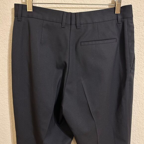 Prada Stretch Wool Trousers with Sailor Button Detail in Black, Size 44 (US 8) - Picture 4 of 11